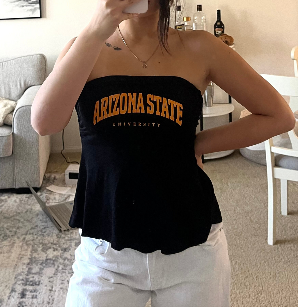 Sun devils Moxy Tank Strapless top Arizona State ASU blouson shirt
