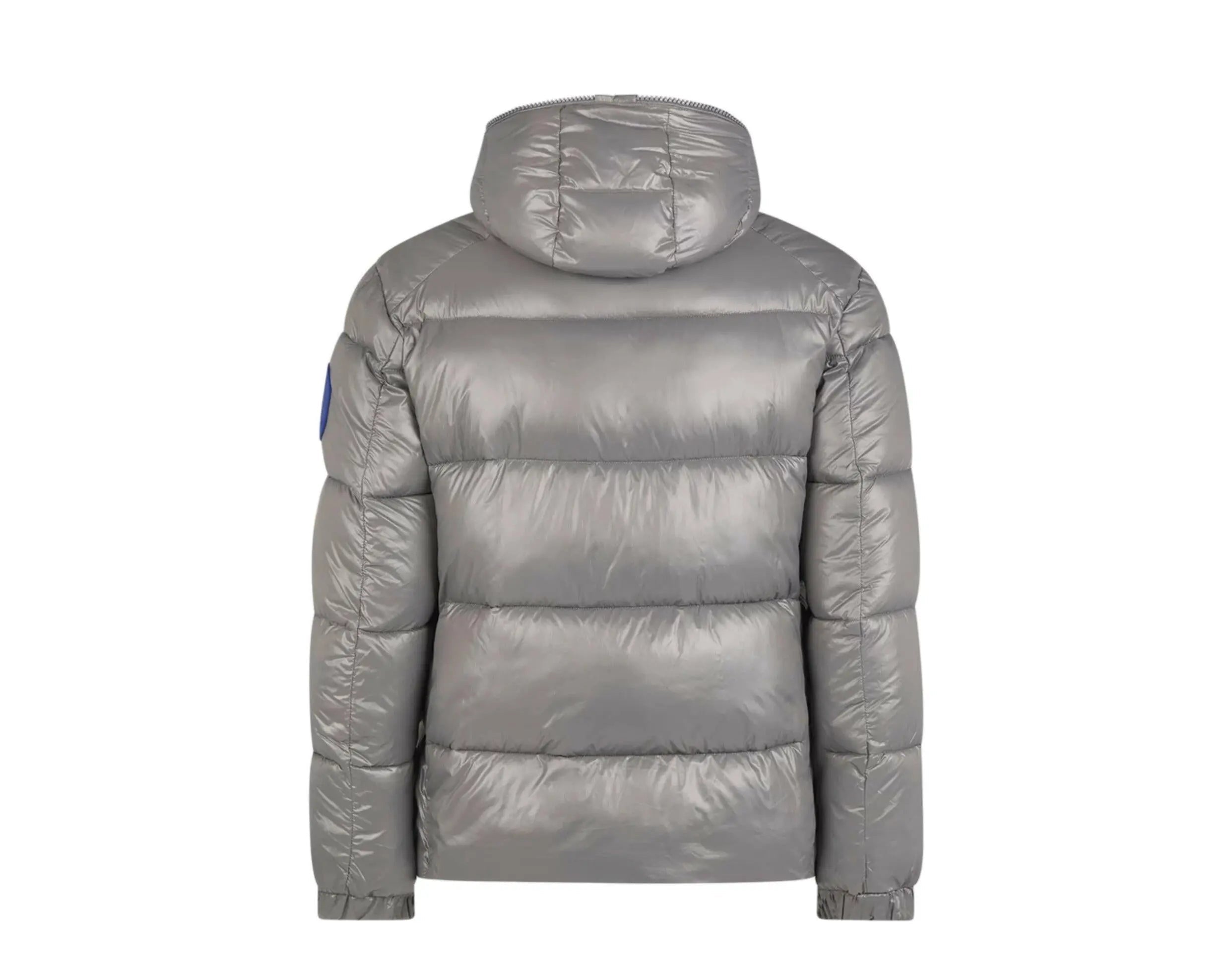 Save The Duck Luck Quilted Hooded Puffer Men's Jacket Mid Grey Silver Coat