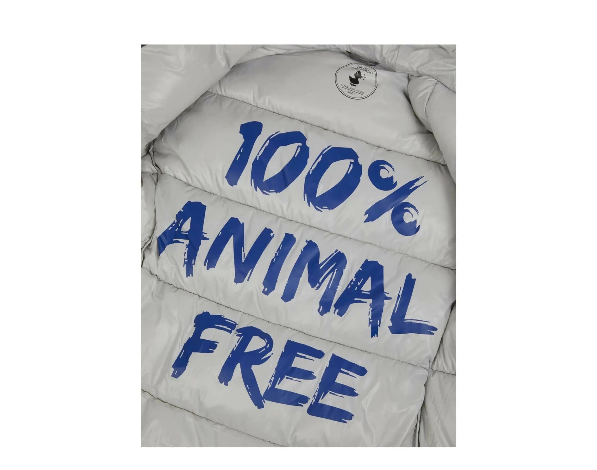 Save The Duck Luck Quilted Hooded Puffer Men's Jacket Mid Grey Silver Coat