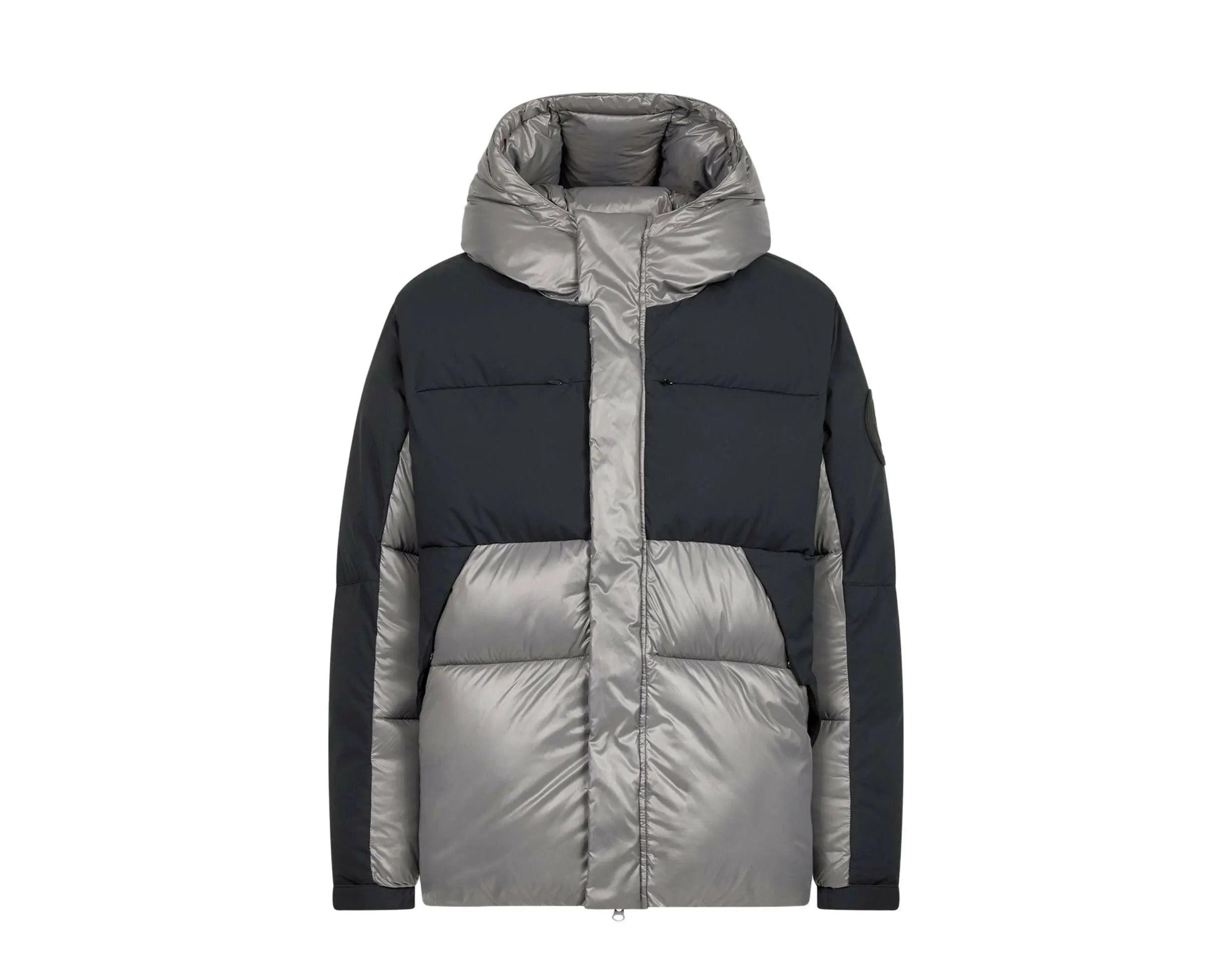 Save The Duck Luma Hooded Puffer Men's Jacket Mid Grey/Black Coat