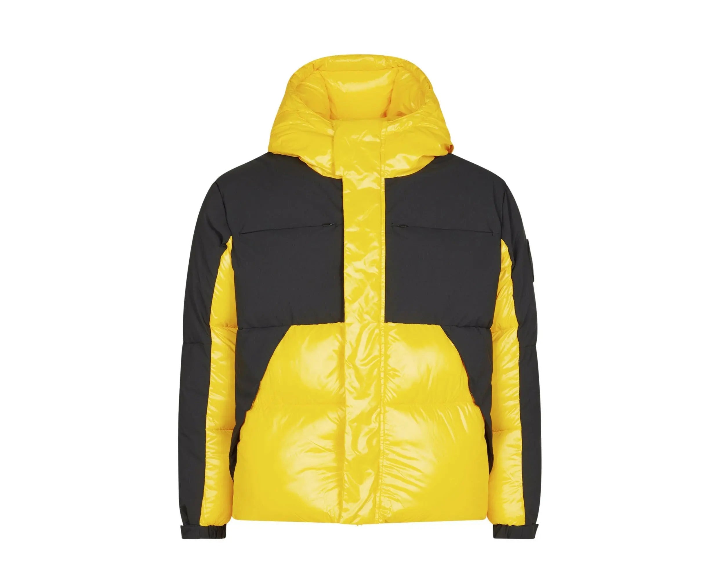 Save The Duck Luma Hooded Puffer Men's Jacket Chrome Yellow/Black