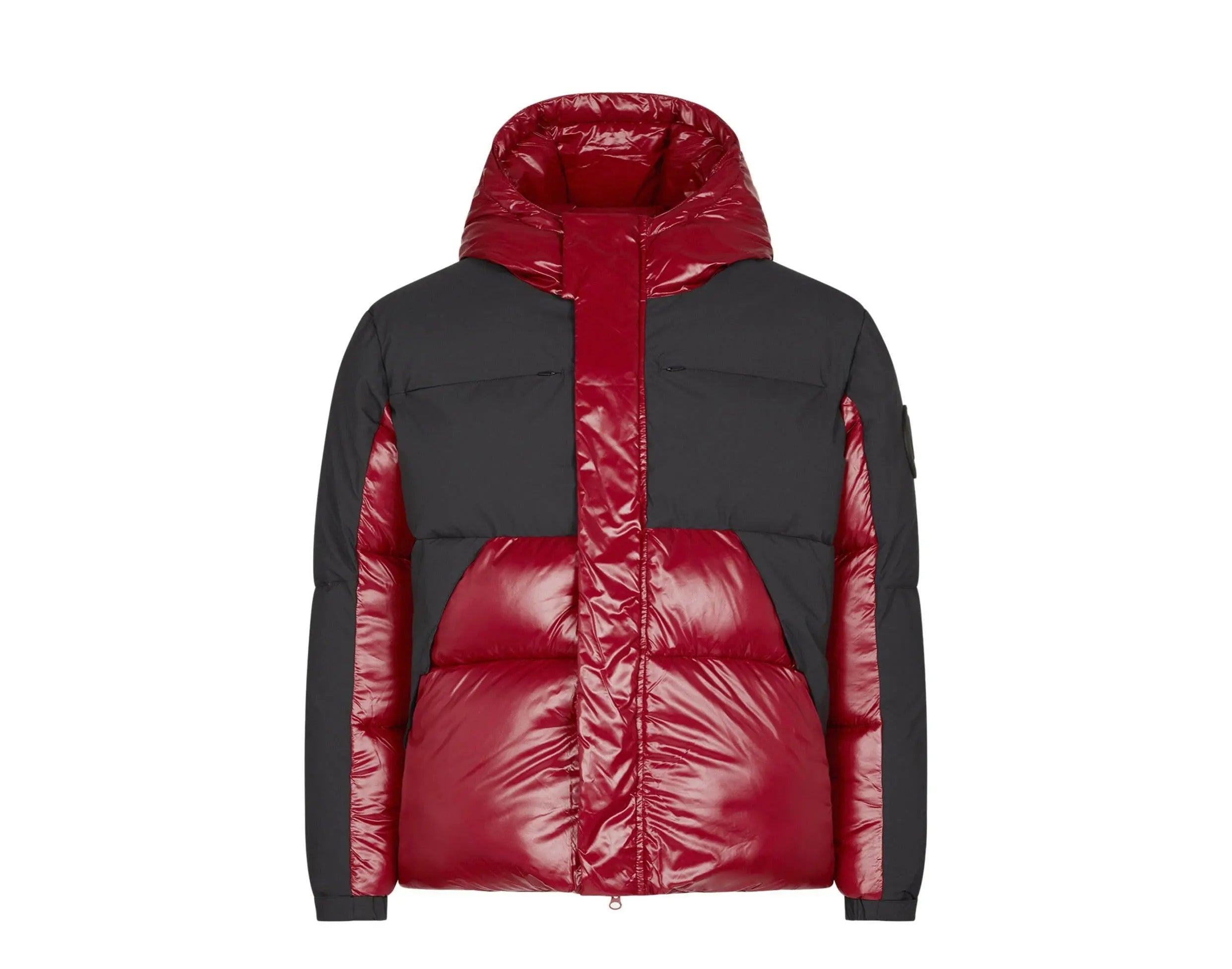 Save The Duck Luma Hooded Puffer Men's Jacket Mineral Red/Black