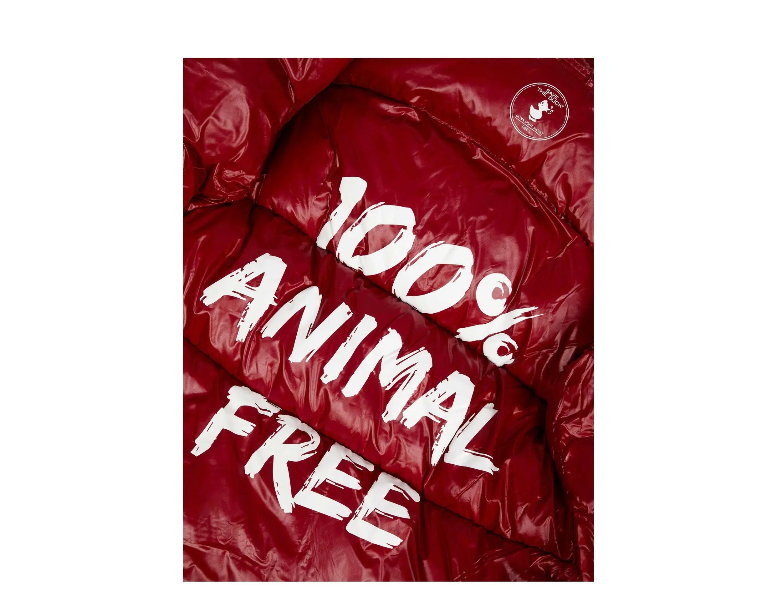 Save The Duck Luma Hooded Puffer Men's Jacket Mineral Red/Black