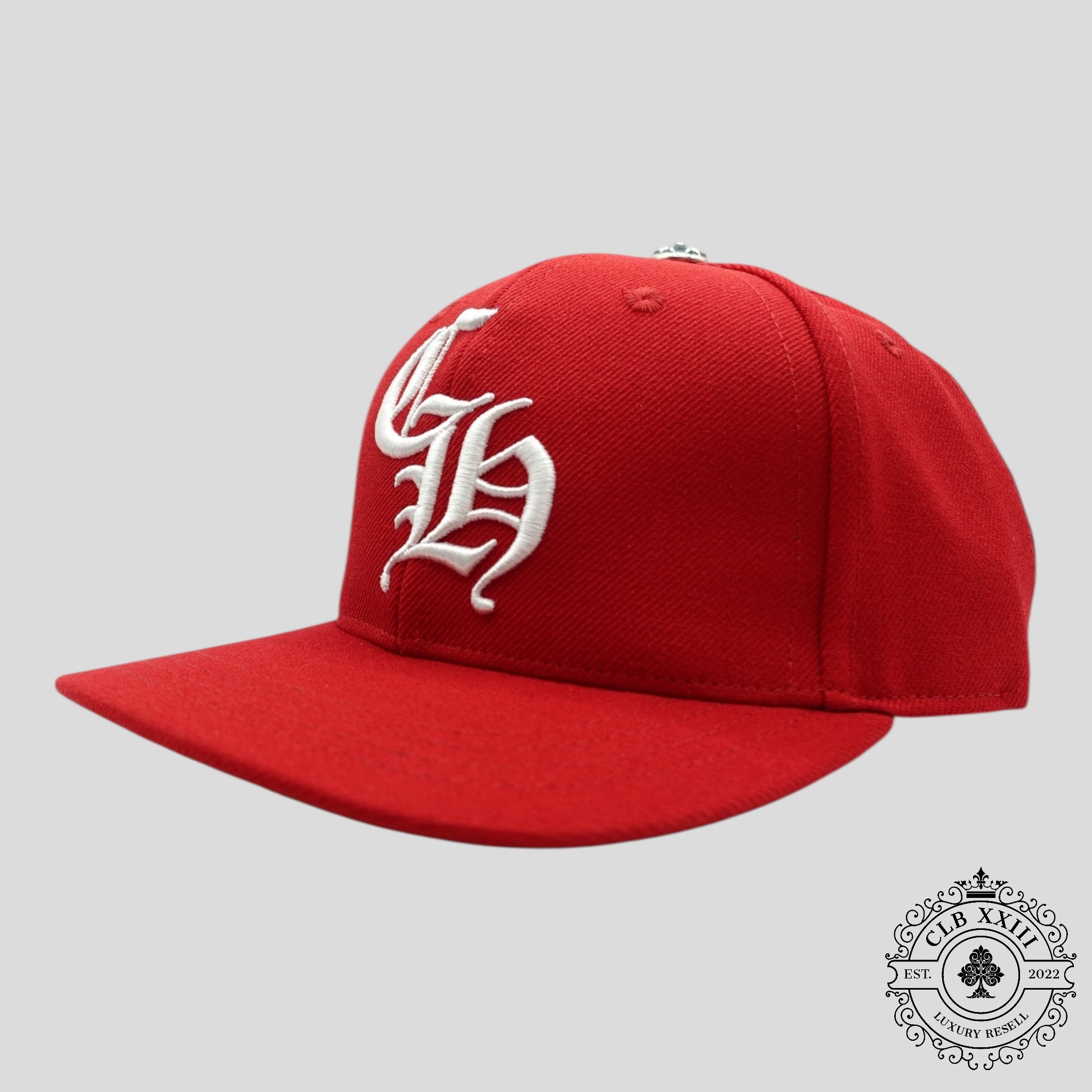 Chrome Hearts CH Embroidered Hat in Red men's cap
