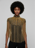 Golden Reverie Cape Wrap Shawl Beaded Formal Evening Dressy
