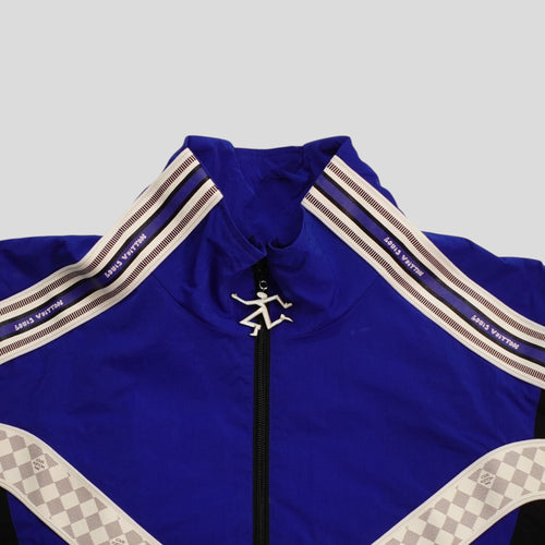 Louis Vuitton Technical Track Jacket in Blue men's unisex zip up
