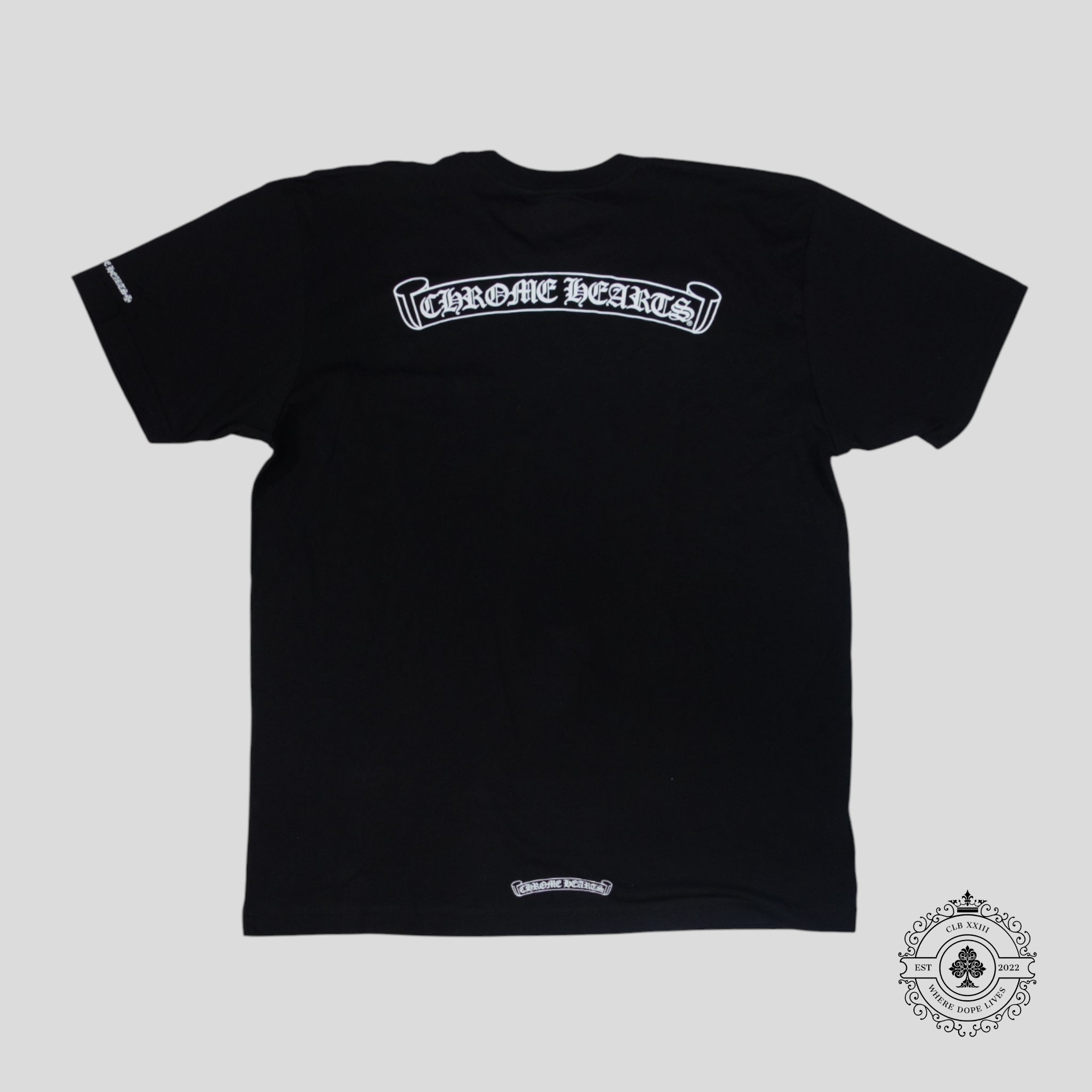 Chrome Hearts Scroll Logo Pocket Tee in Black t-shirt men's XL