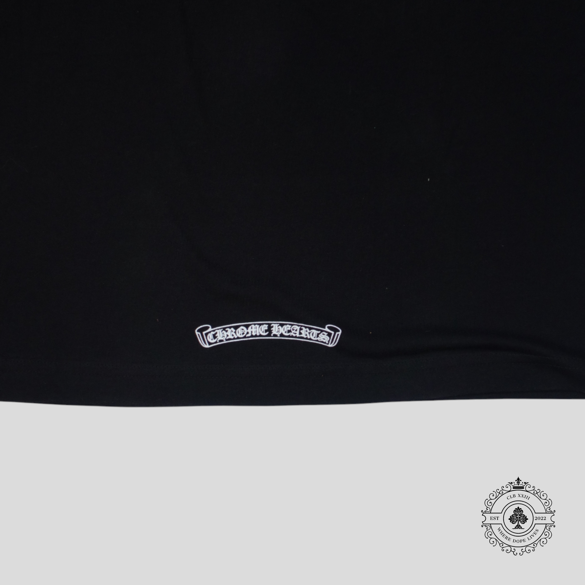 Chrome Hearts Scroll Logo Pocket Tee in Black t-shirt men's XL