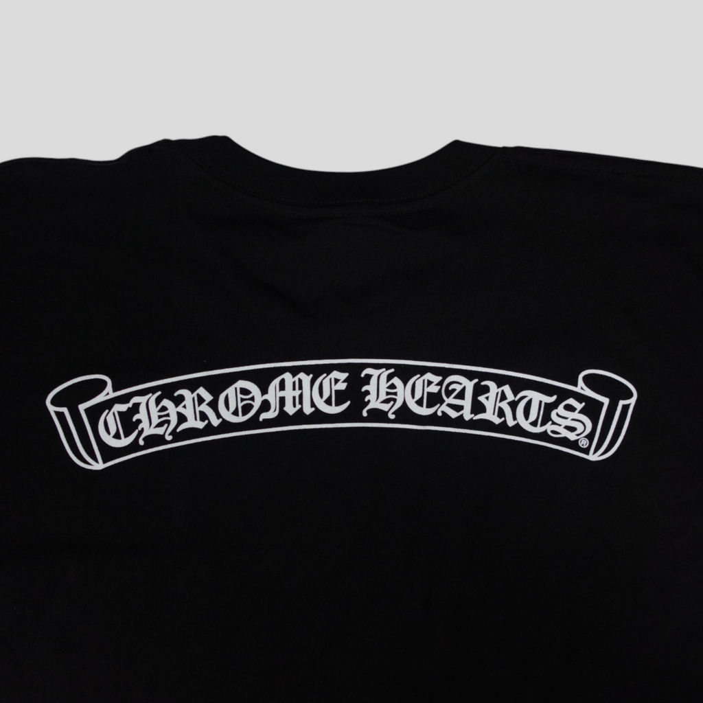 Chrome Hearts Scroll Logo Pocket Tee in Black t-shirt men's XL