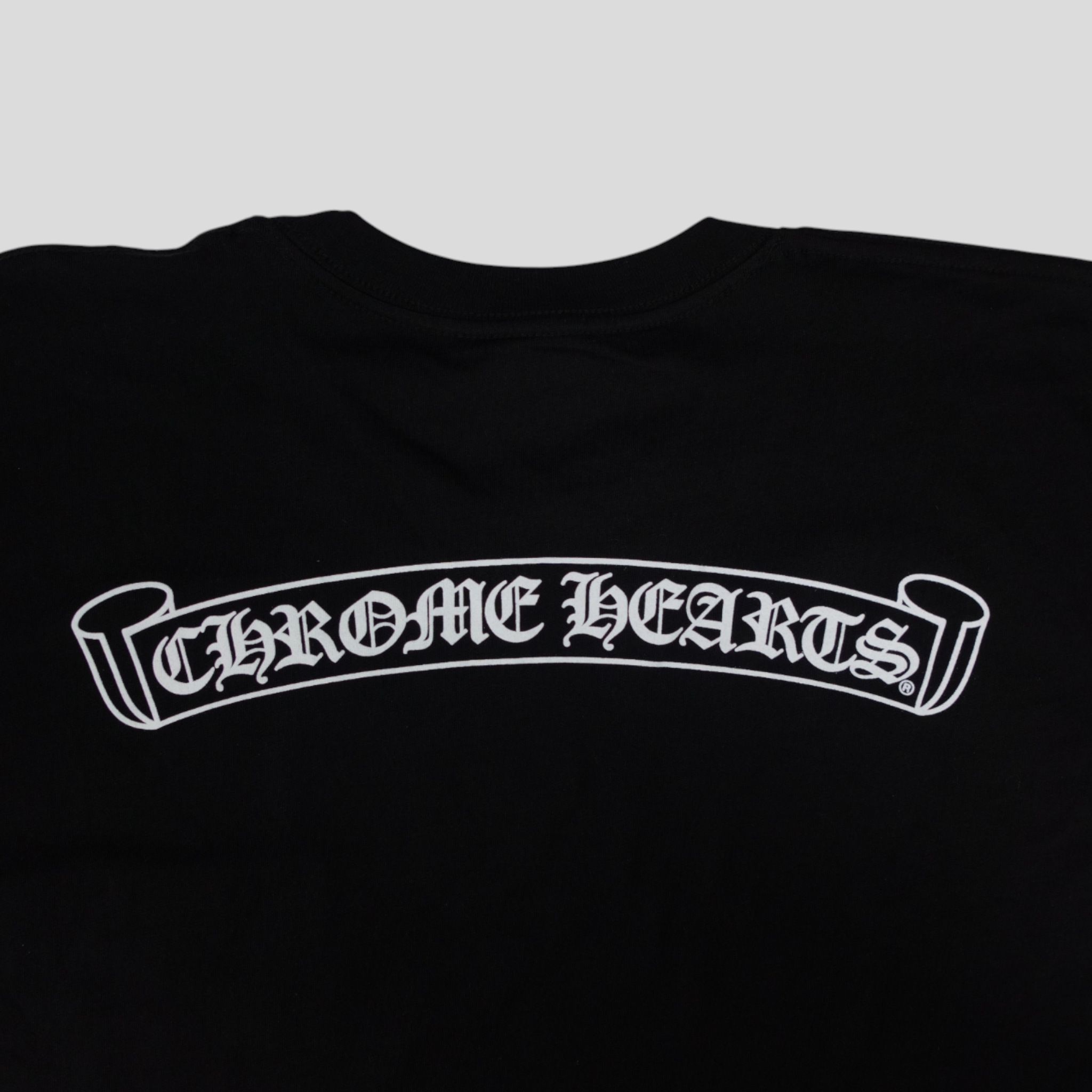 Chrome Hearts Scroll Logo Pocket Tee in Black t-shirt men's XL