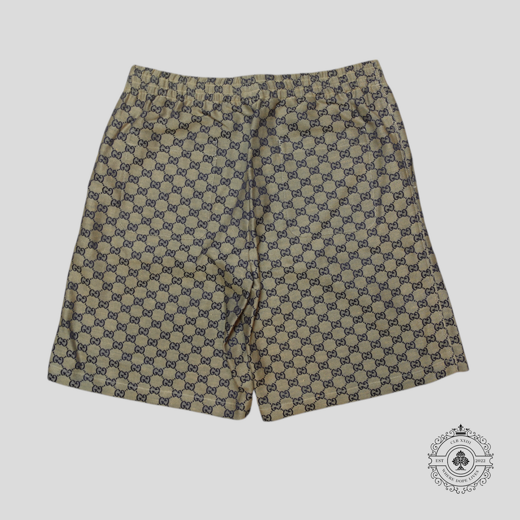 Gucci Summer GG logo Supreme Shorts in Brown/Blue 50 men's unisex