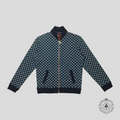 Louis Vuitton LV Fishnet Jacquard Bomber in Black/Blue XL unisex men's