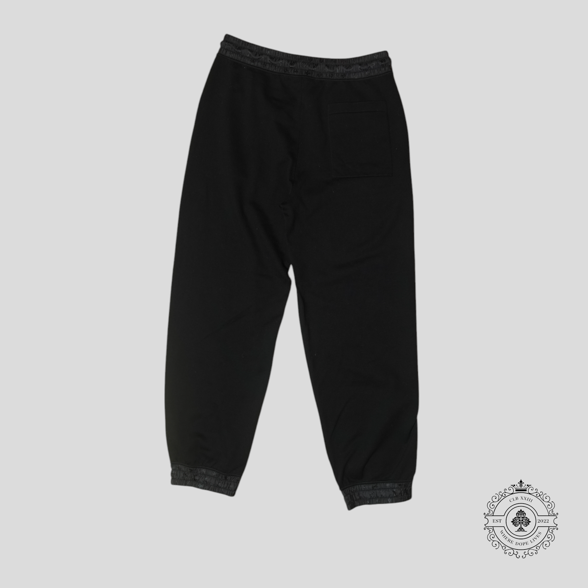 Louis Vuitton Monogram Hem Technical Pants in Black men's