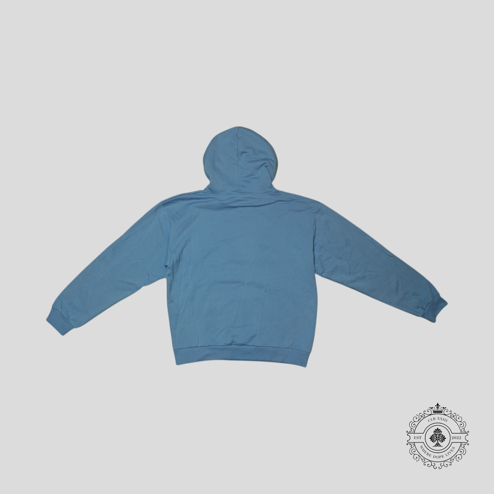 Celine Homme Logo Hoodie in Blue men's sweatshirt XXL blue 2X
