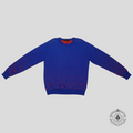 Louis Vuitton Monogram Degrade Jacquard Sweater in Blue/Red unisex L XL