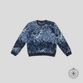 Louis Vuitton LV Lovers Damoflage Jacquard Pullover in Blue sweater jumper XL unisex