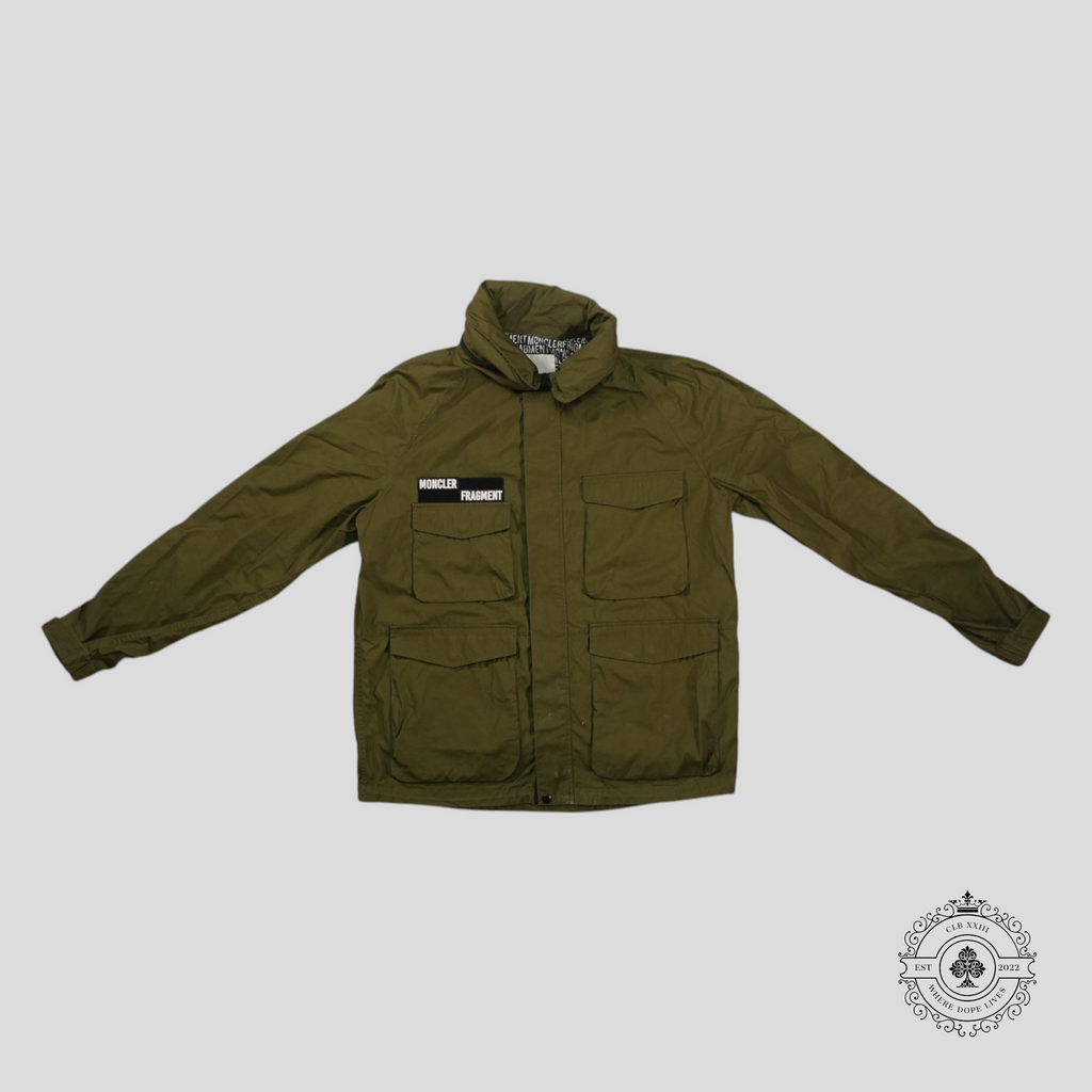 Moncler Fragment Logo Field Jacket in Green unisex 5