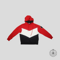Moncler Tricolor Color Block Hoodie in Red/White/Blue USA