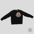 Moncler 1952 Large Logo Patch Crewneck in Black sweatshirt men's unisex XL XXL