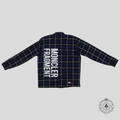 Moncler Genius x Fragment Flannel Overshirt in Blue 3