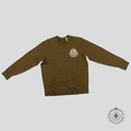 Moncler Logo Patch Crewneck in Green Pullover XL Army drab sweatshirt XL
