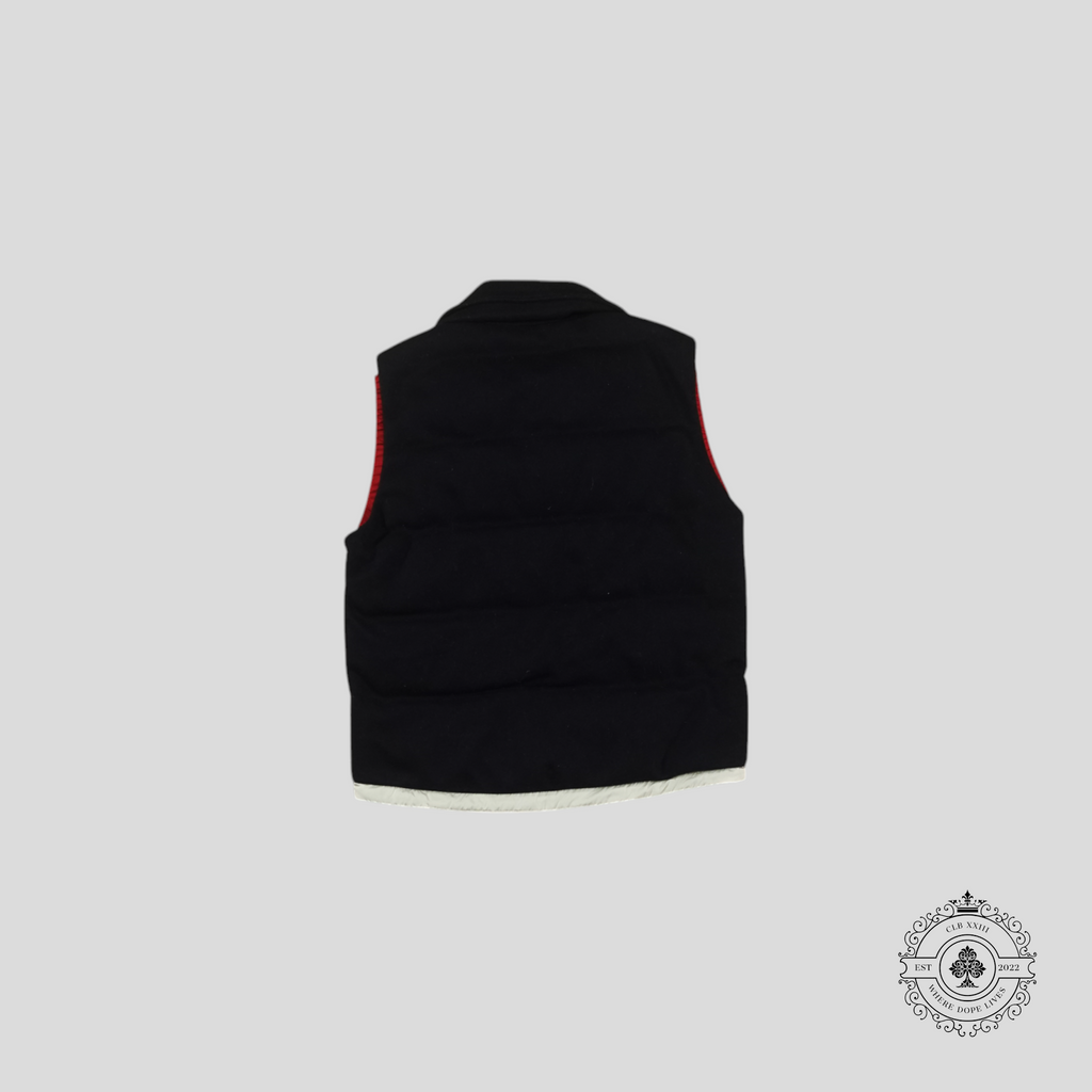 Moncler Bastien Vest in Navy Blue down wool men's unisex 4