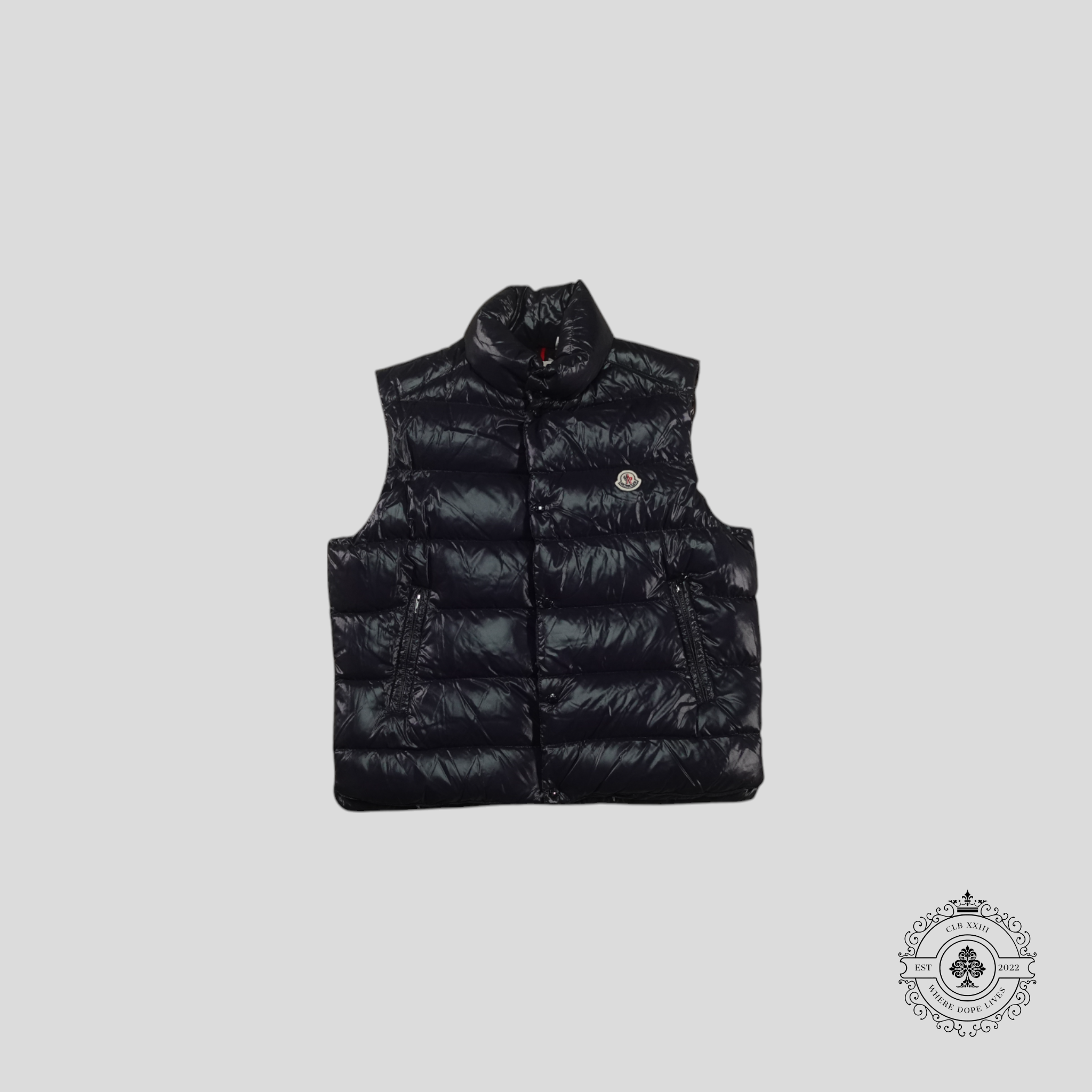 Moncler Tib Gilet Vest In Navy Blue puffer down 6 men's unisex