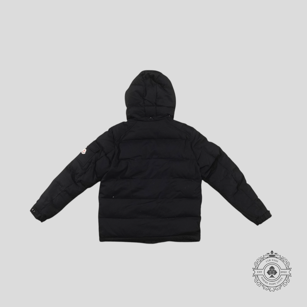 Moncler Montgenerve Wool Down Jacket in Navy Blue 5 unisex