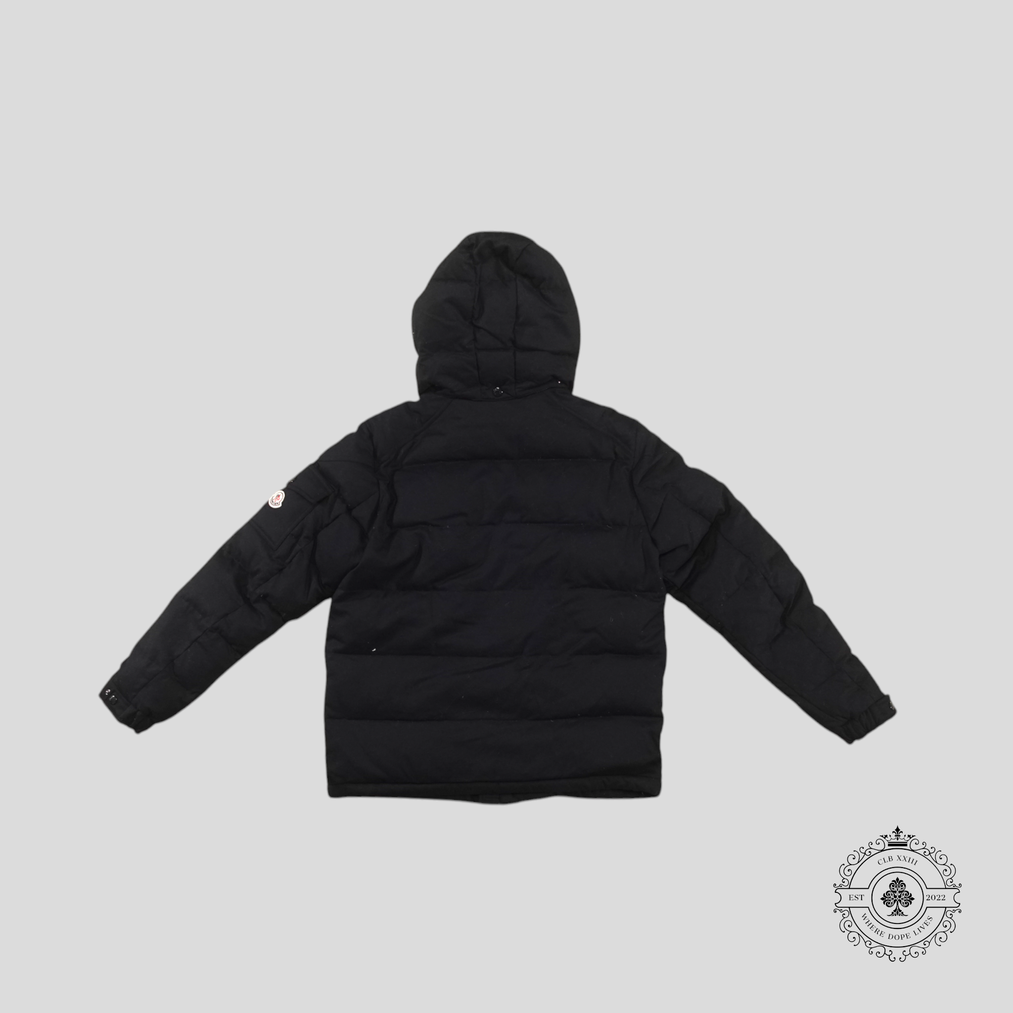 Moncler Montgenerve Wool Down Jacket in Navy Blue 5 unisex