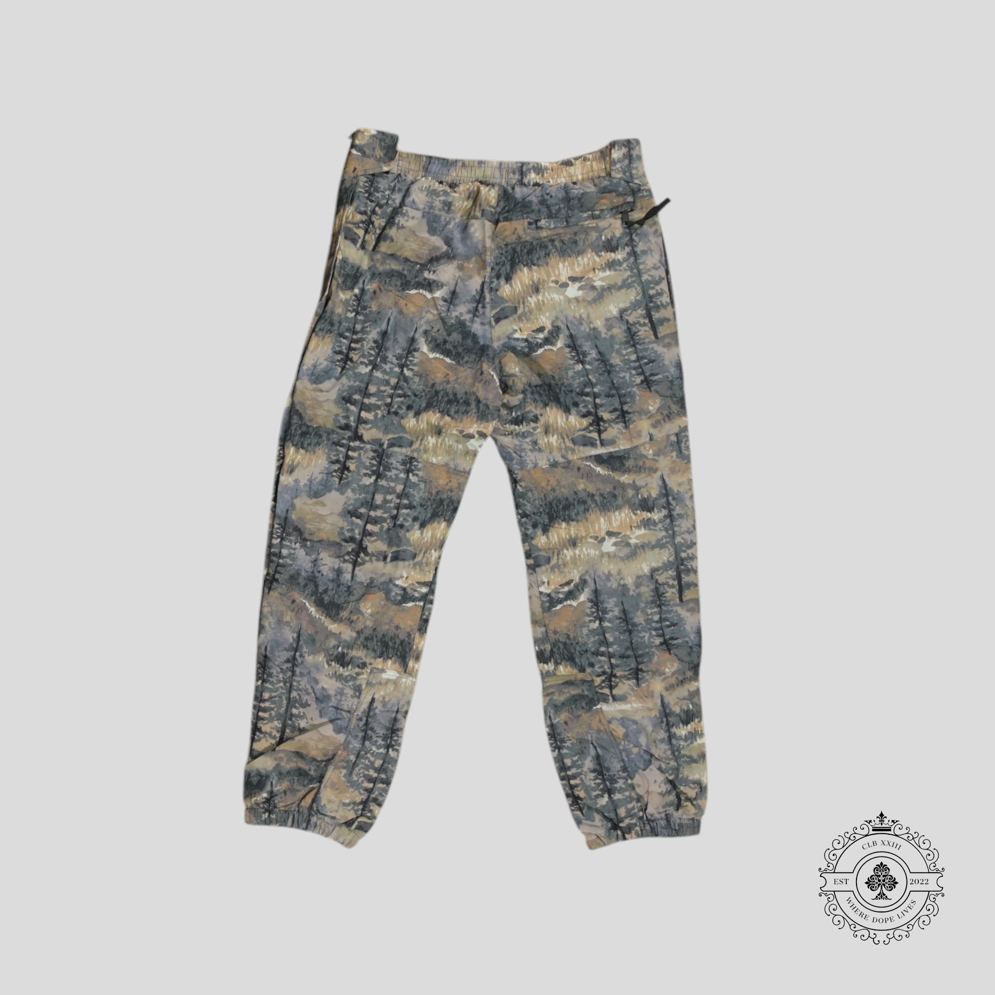 Gucci X The North Face Forest Print Nylon Casual Pants XL men's unisex