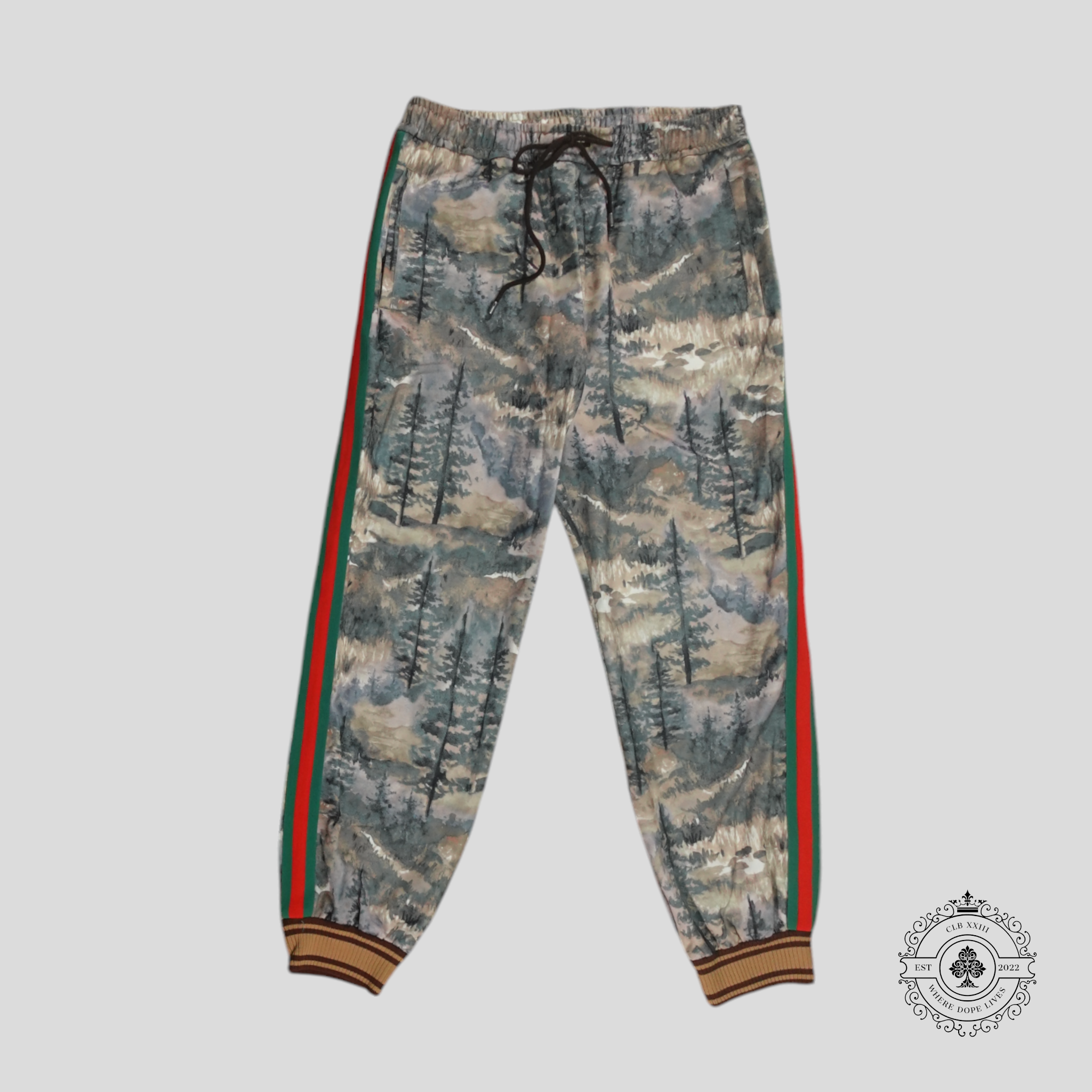 Gucci X The North Face Forest Print Jogger Pants track men's unisex S M L