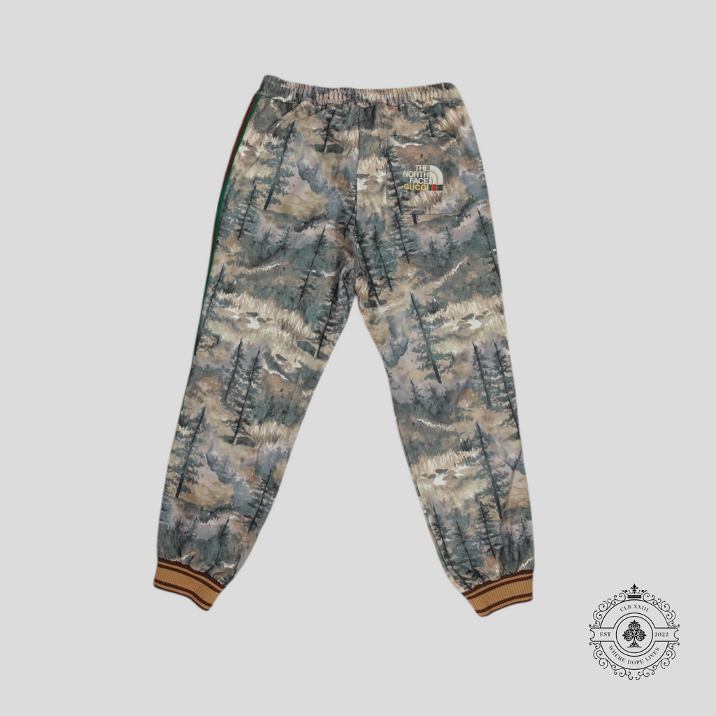Gucci X The North Face Forest Print Jogger Pants track men's unisex S M L