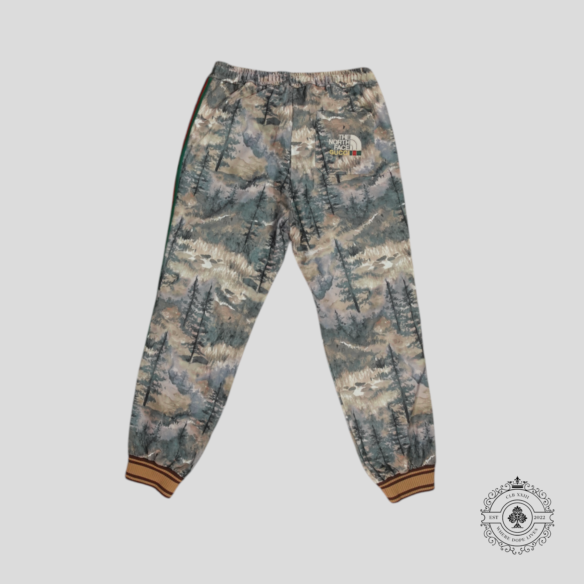 Gucci X The North Face Forest Print Jogger Pants track men's unisex S M L