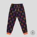 Gucci GG Jacquard Track Pants in Blue/Multicolor men's unisex M L
