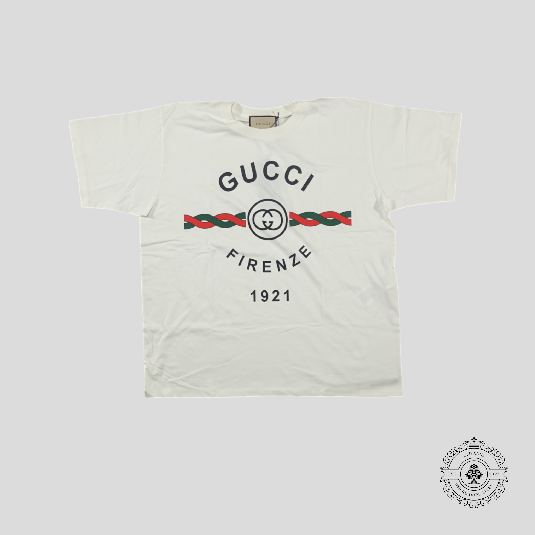 Gucci Firenze 1921 T-Shirt in White tee men's unisex new