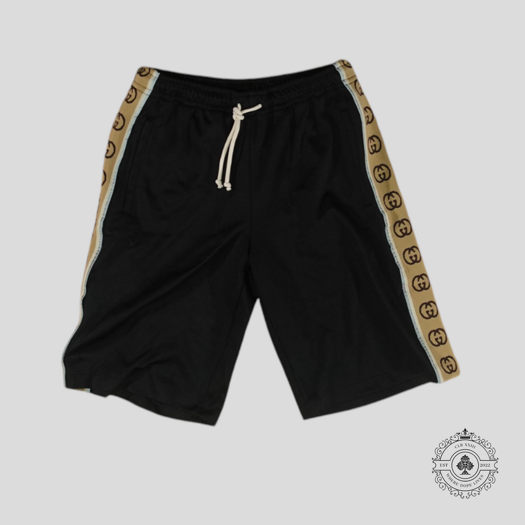Gucci Interlocking GG Track Shorts in Black men's unisex