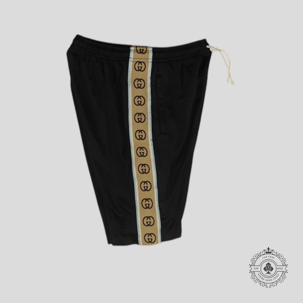 Gucci Interlocking GG Track Shorts in Black men's unisex