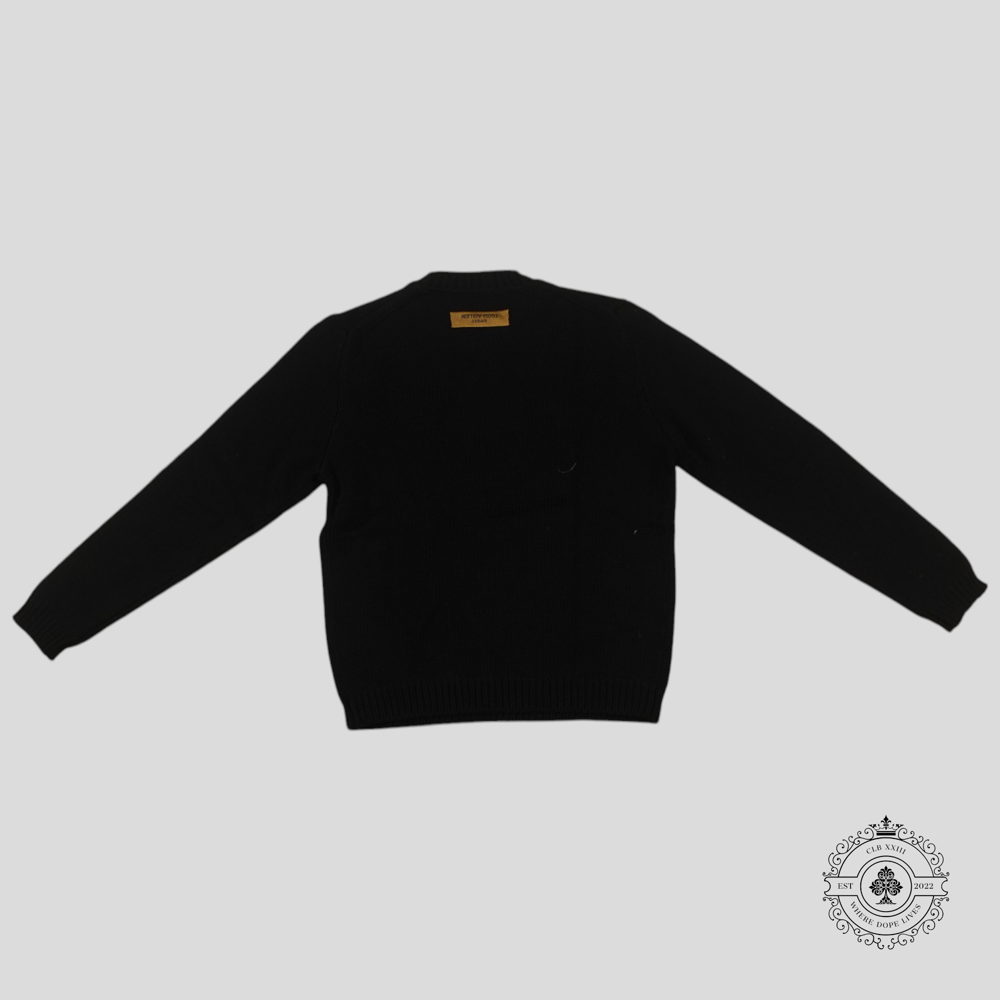 Louis Vuitton LV Tools Embroidered Crewneck in Black sweater unisex Large jumper