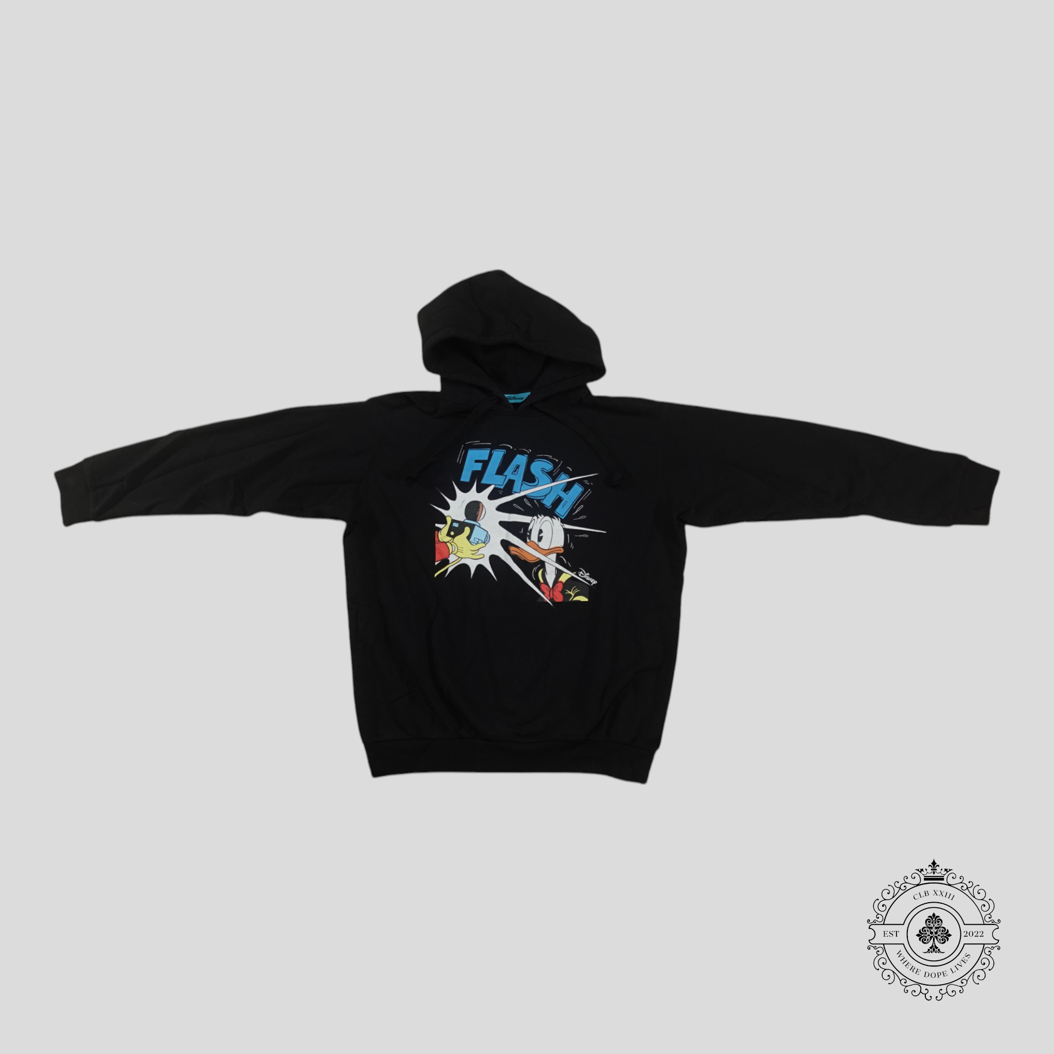 Gucci X Disney Donald Duck Flash Hoodie in Black sweatshirt XL men's unisex