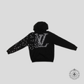 Louis Vuitton LV Planes Printed Hoodie in Black men's unisex sweatshirt
