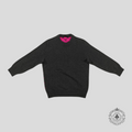 Louis Vuitton Half Monogram Cashmere Sweater in Grey/Pink LG men's unisex