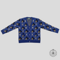 Gucci X Disney Wool Intarsia Cardigan in Blue men's unisex sweater XXL 2XL