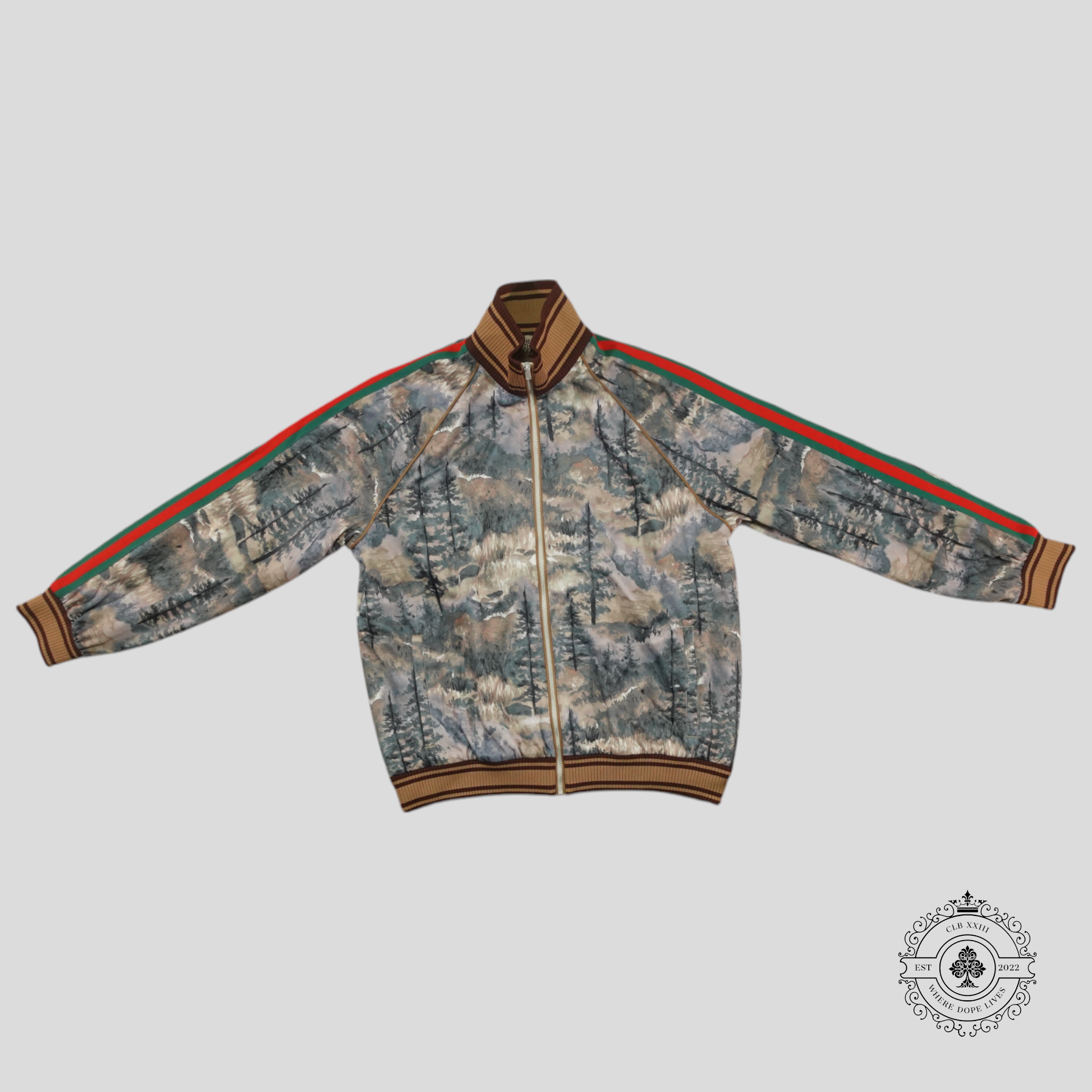 Gucci X The North Face Forest Print Technical Jacket in Multicolor M L XL men's