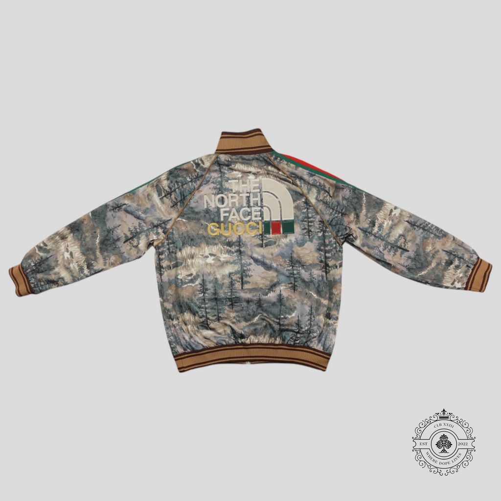 Gucci X The North Face Forest Print Technical Jacket in Multicolor M L XL men's