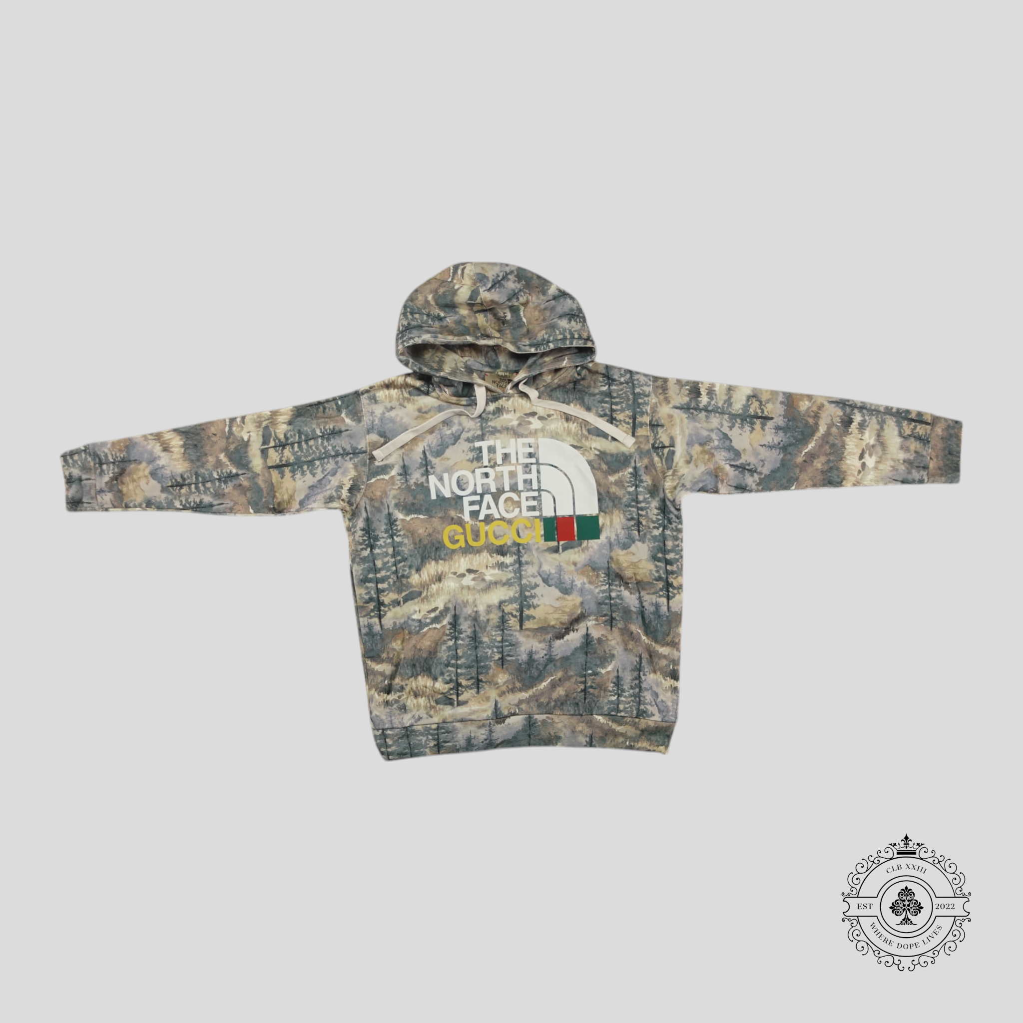 Gucci X The North Face Forest Print Hoodie in Multicolor Men's Unisex XS S LG XL