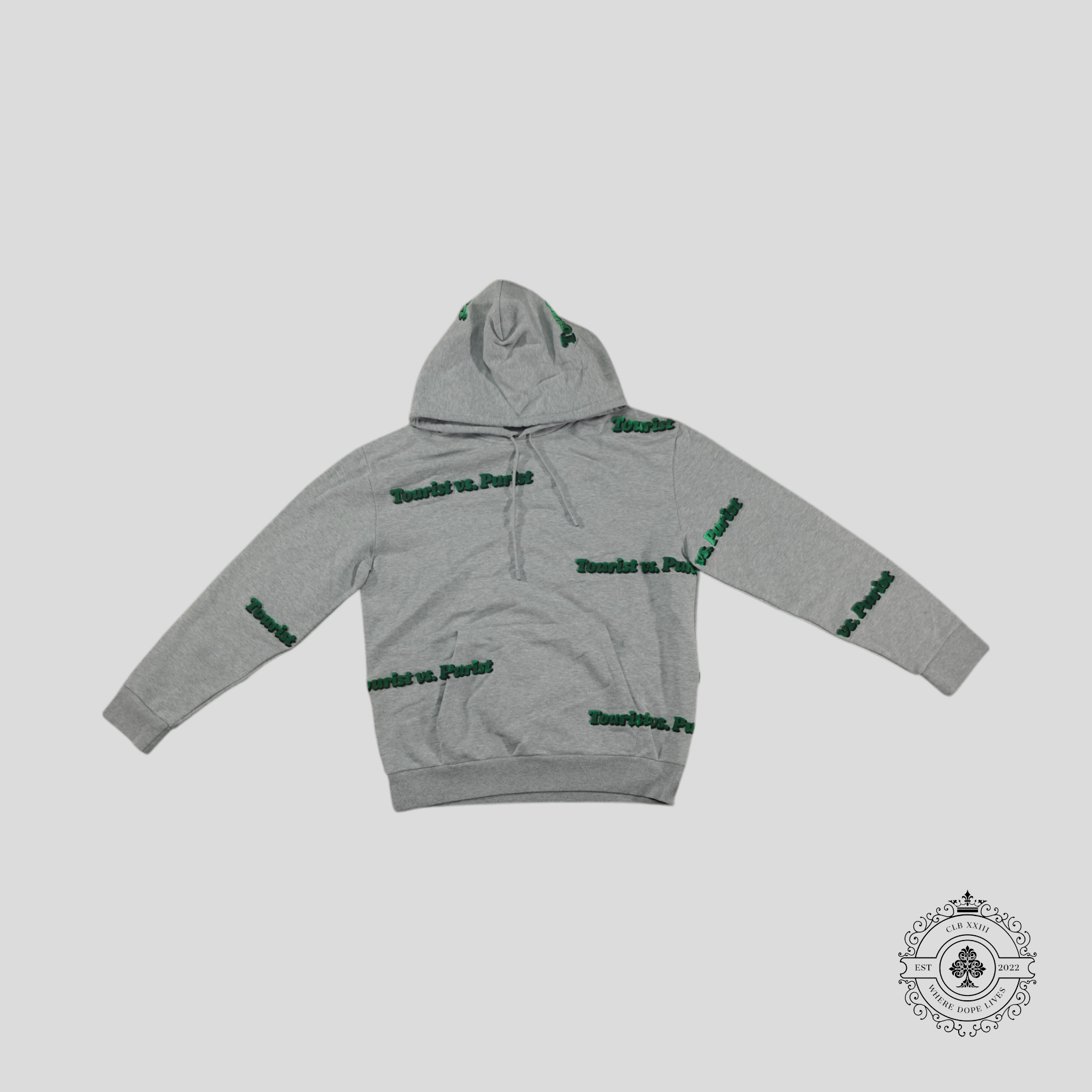 Louis Vuitton Tourist VS Purist Tuffetage Hoodie in Grey Unisex Men's Pullover