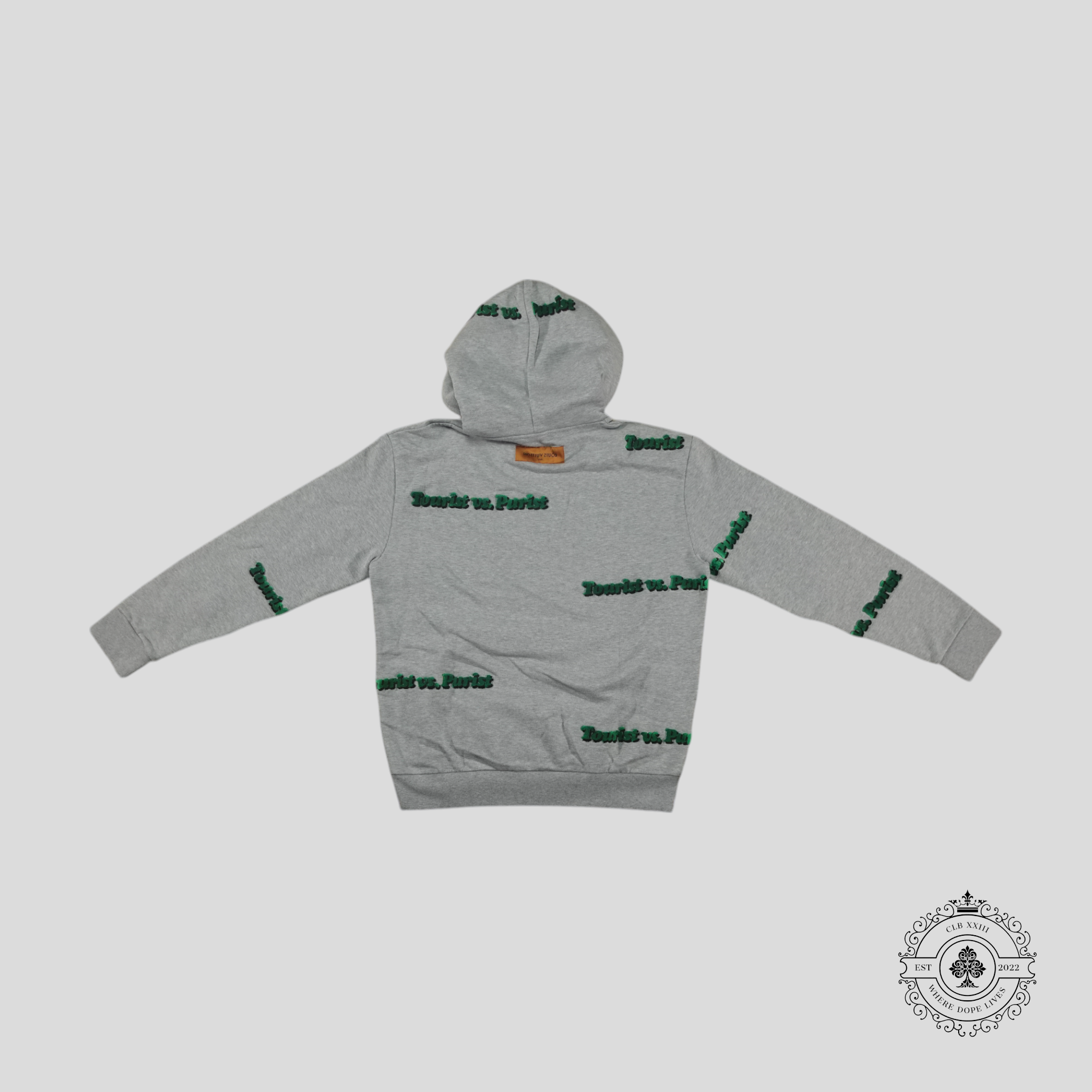 Louis Vuitton Tourist VS Purist Tuffetage Hoodie in Grey Unisex Men's Pullover