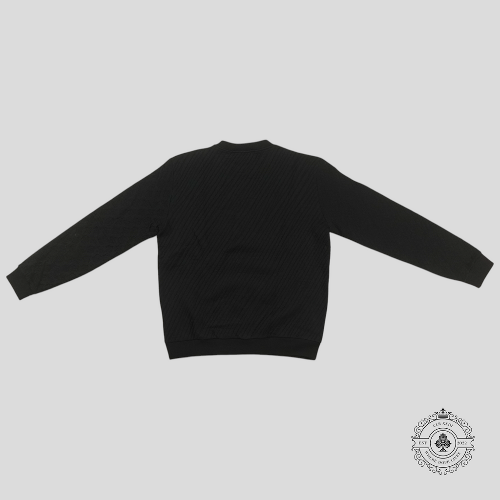 Louis Vuitton Multi Signature Crewneck in Black pullover men's unisex