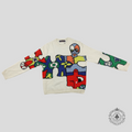 Louis Vuitton LV jigsaw Puzzle Jacquard Crewneck sweater White wool men's