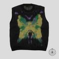 Louis Vuitton LV Butterflies Vest in Black Mohair Sweater LG